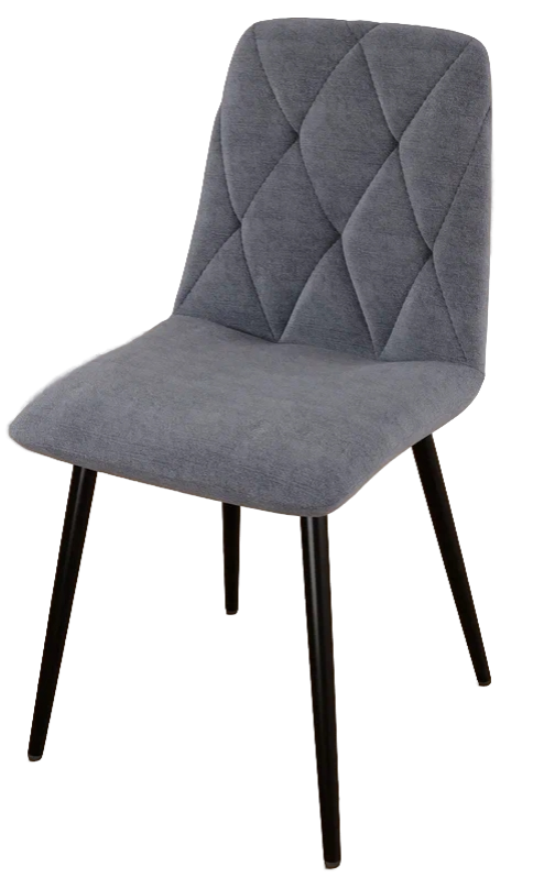 Стул DC-2103 (каркас черный тк. тк. Велюр серый (S26)) Стул DC-2103 (каркас черный тк. тк. Велюр серый (S26))