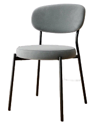 Стул DC-22225 (каркас черный тк.серый/ Velvet HLR-20) Стул DC-22225 (каркас черный тк.серый/ Velvet HLR-20)